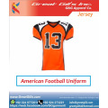 derniers designs maillot de football américain personnalisé sublimé